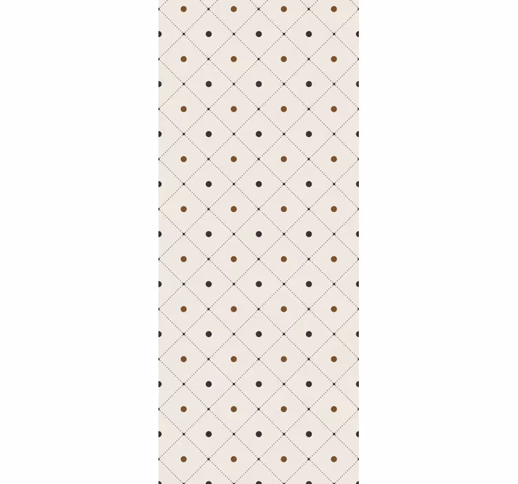 Elegant squared motif wallpaper polka dots - TenStickers
