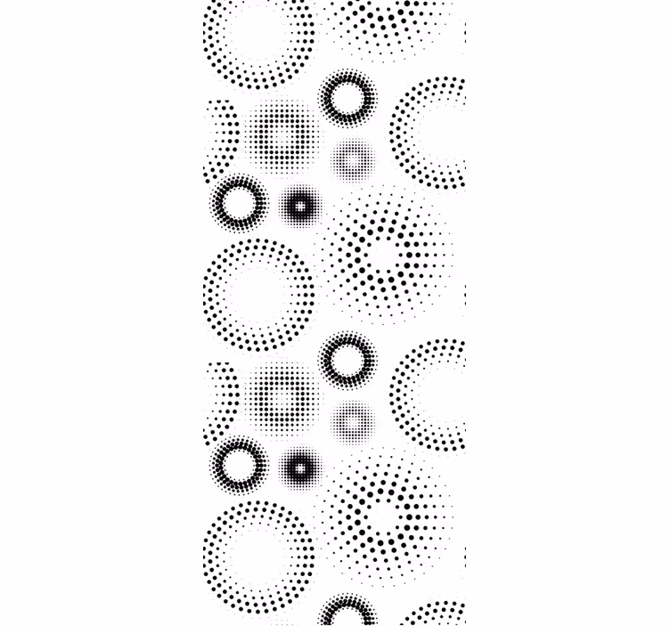 Pointillist geometry wallpaper polka dots - TenStickers