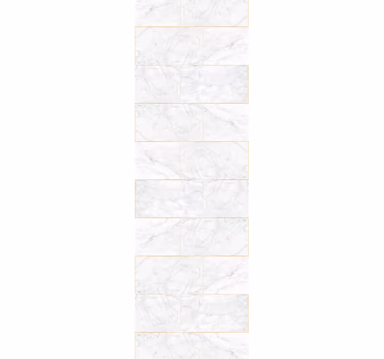 Elegant white tiles marble wallpaper - TenStickers