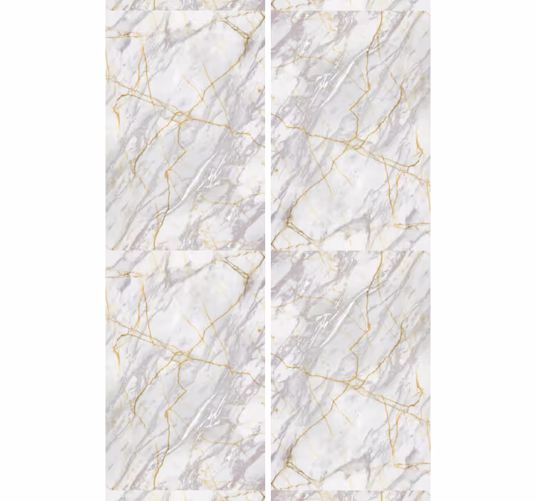 Grey and golden surface marble wallpaper - TenStickers