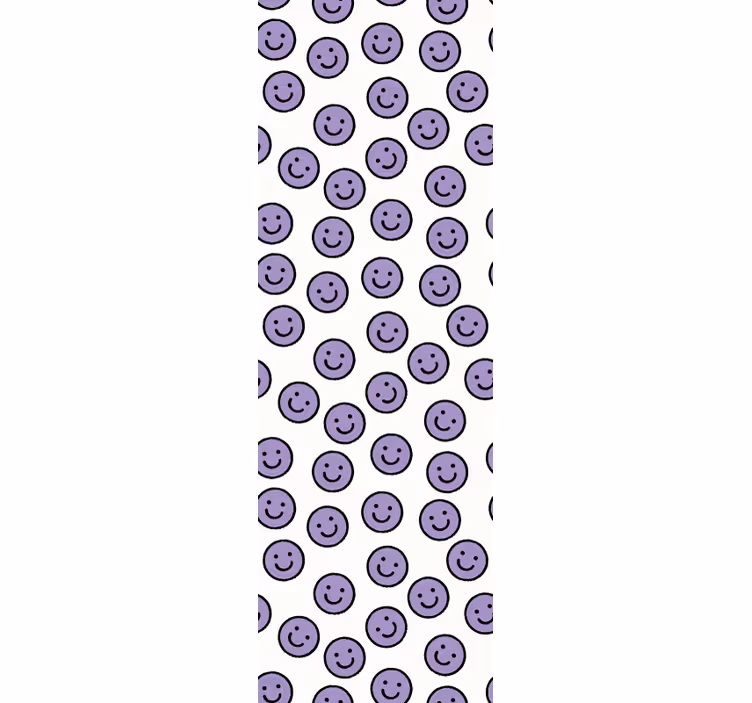 Smiley Pattern Design wallpaper polka dots - TenStickers