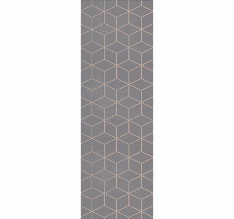 Cube Structure geometric wallpaper - TenStickers