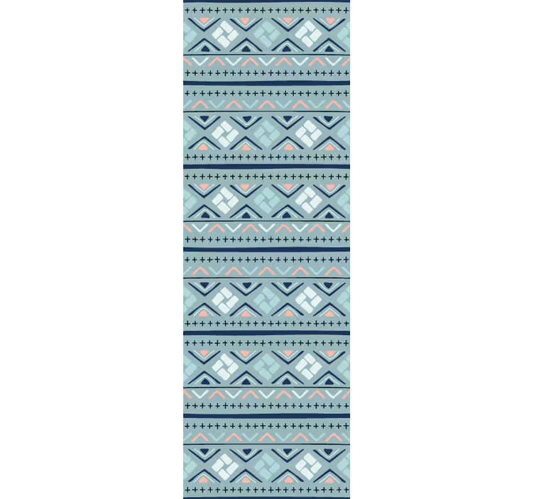 Geometric wallpaper ethnicity in soft hues - TenStickers