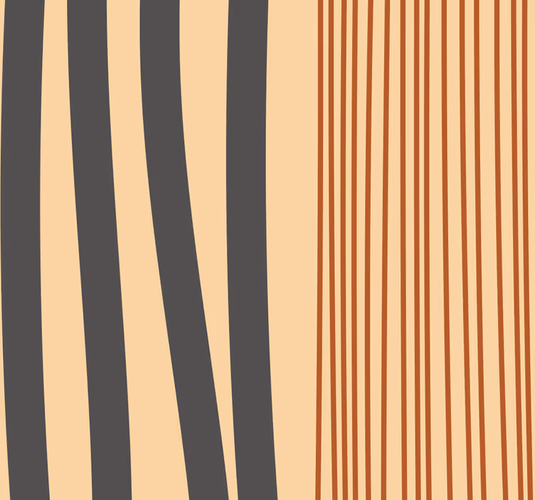 Boho stripes design living room wallpaper - TenStickers