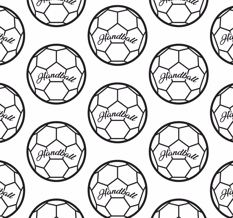 Handball pattern teens wallpaper - TenStickers