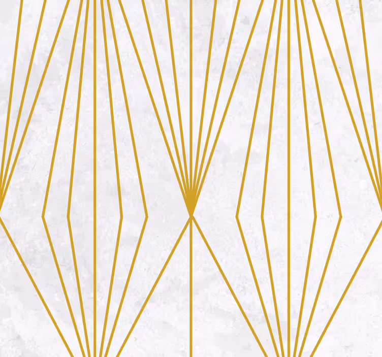 White And Gold Triangles Lounge Wallpaper - TenStickers
