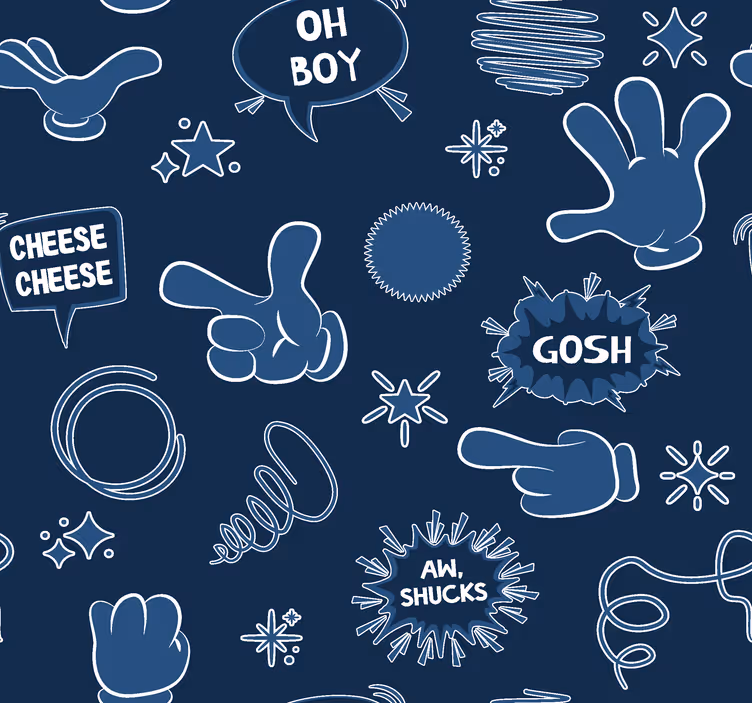 comic style Navy wallpaper - TenStickers