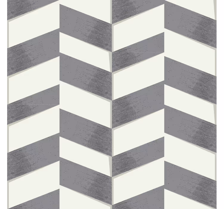 Grey chevron pattern geometric wallpaper - TenStickers