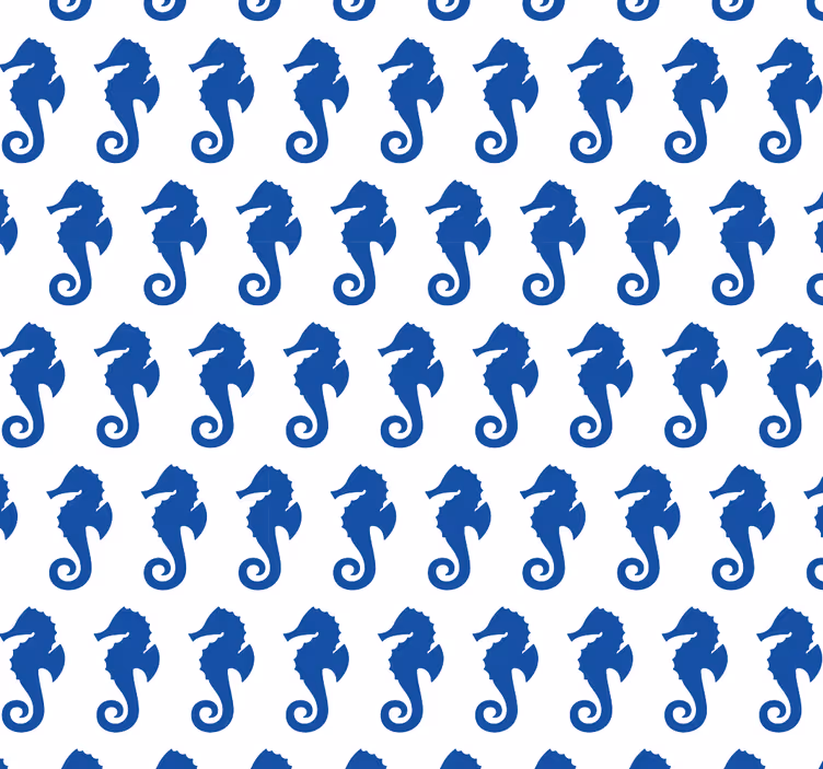 Seahorse Pattern animal wallpaper - TenStickers