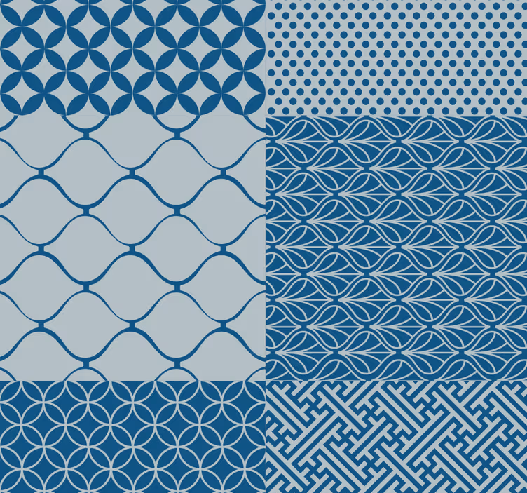 Geometric Pattern Play tile wallpaper - TenStickers