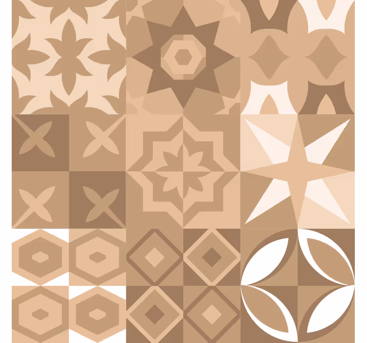 Portuguese beige tiles tile wallpaper - TenStickers