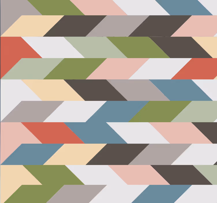 Geometric wallpaper with geometric pattern design - TenStickers
