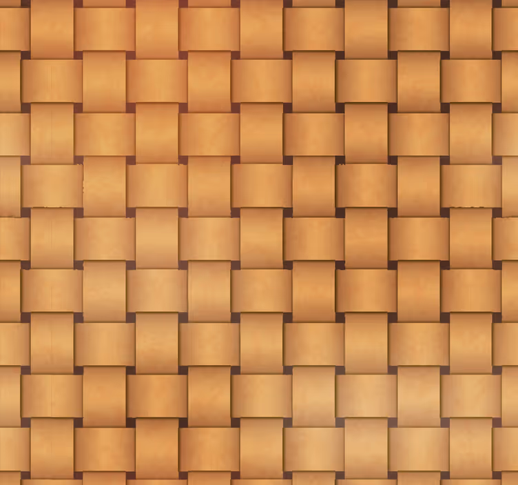 Wooden Grid Pattern wood effect wallpaper - TenStickers
