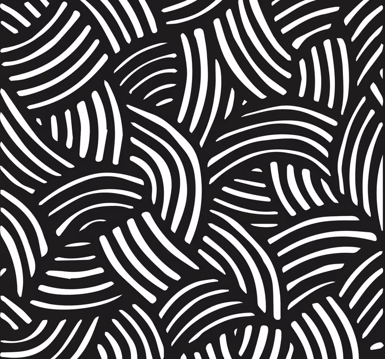 Curved stripes office wallpaper - TenStickers