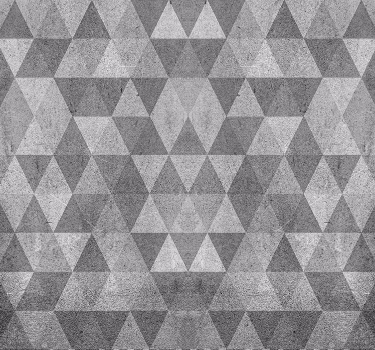 Textured triangles office design wallpaper - TenStickers