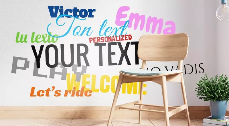 Custom Text Stickers