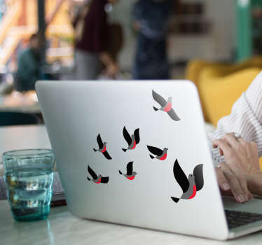 Birds Flying Laptop Sticker