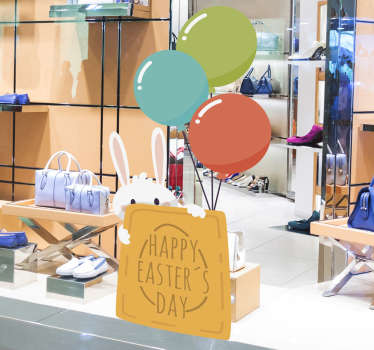 Bunny Easter Window Sticker