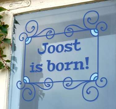 Personalized Name Window Sticker