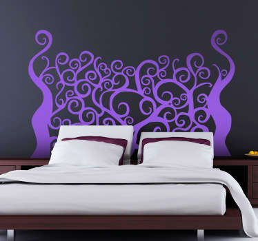 Spooky Forest Headboard Wall Decal