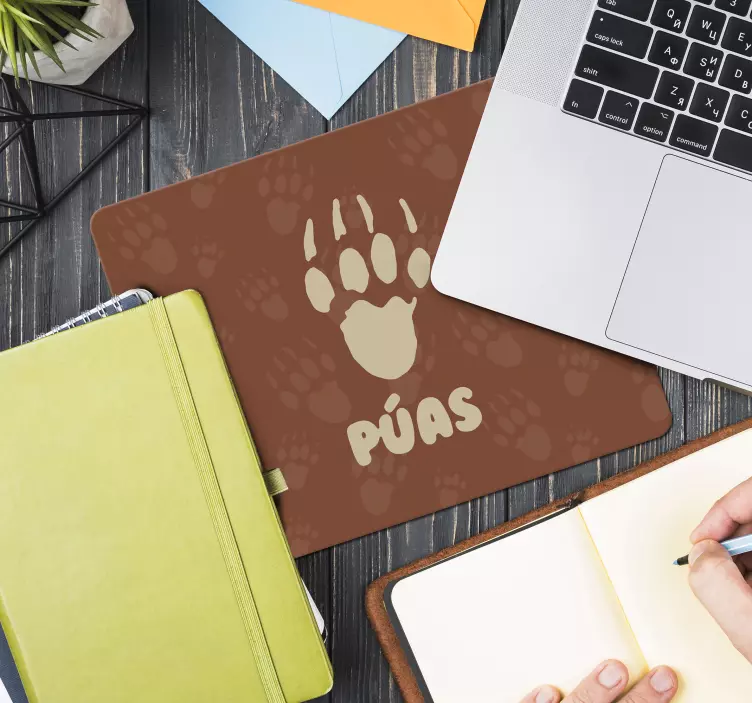 Bear Paw Print original mouse pad - TenStickers