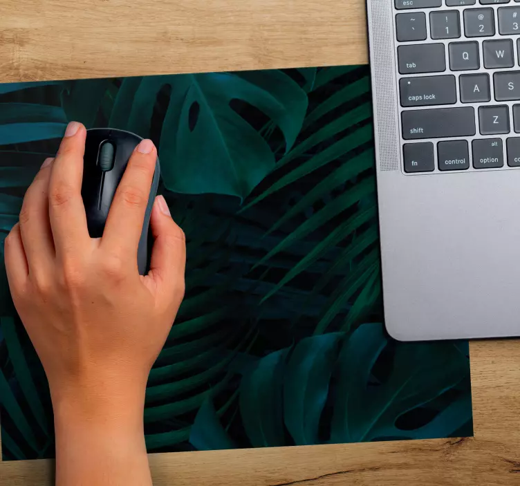 Forest leaves and plants mouse pad patterns - TenStickers