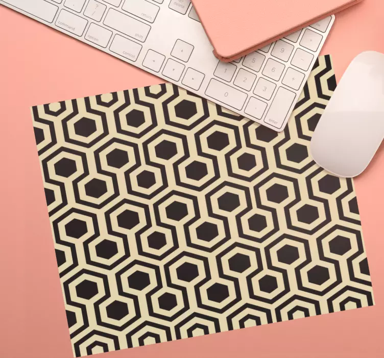 Hexagonal Pattern Array mouse pad patterns - TenStickers
