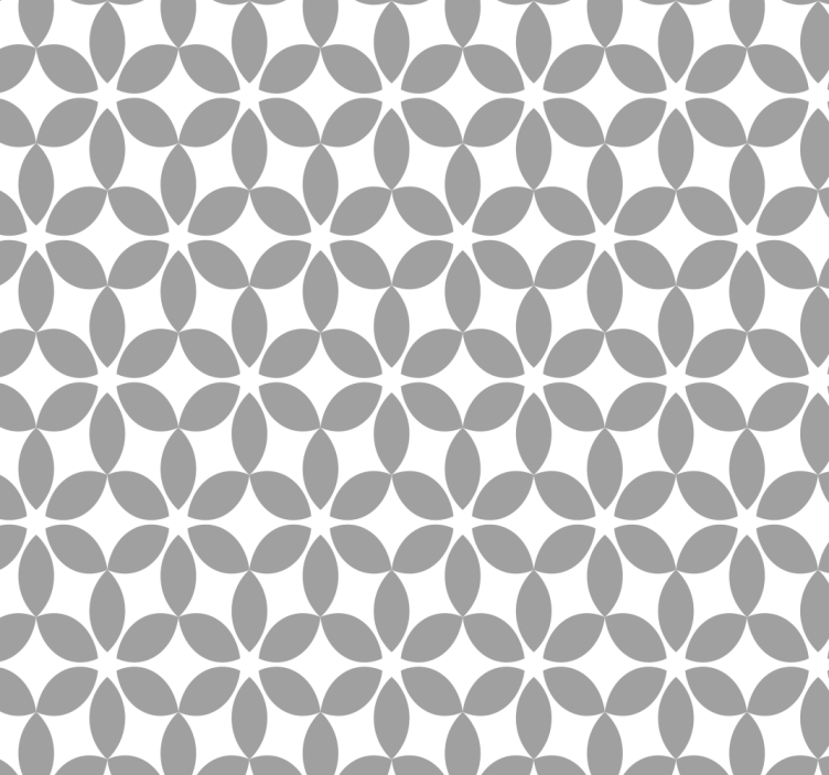 Gray and white pattern bathroom window blind - TenStickers