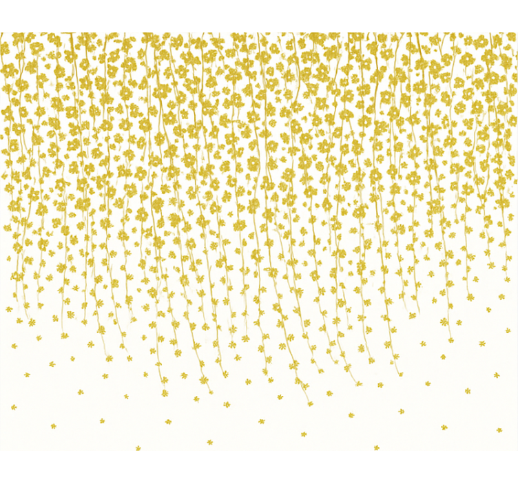 Flowers waterfall bathroom window blind - TenStickers