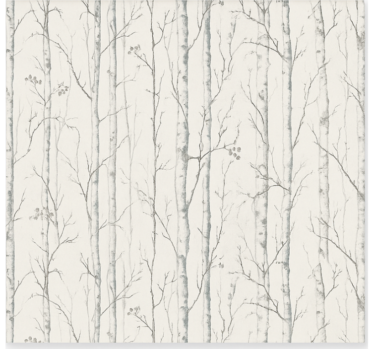 Swedish birch motif bathroom window blind - TenStickers