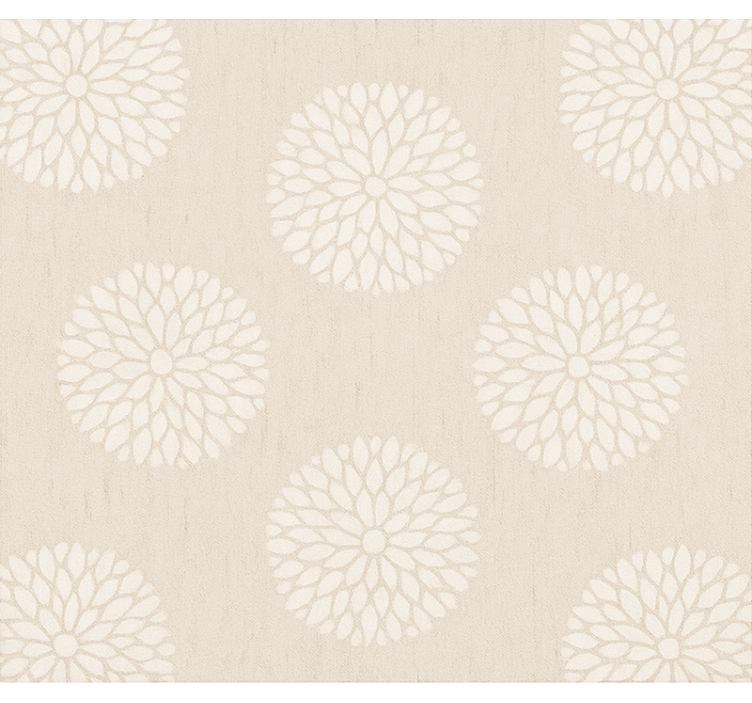 Chrysanthemum stencil pattern home office roller blind - TenStickers