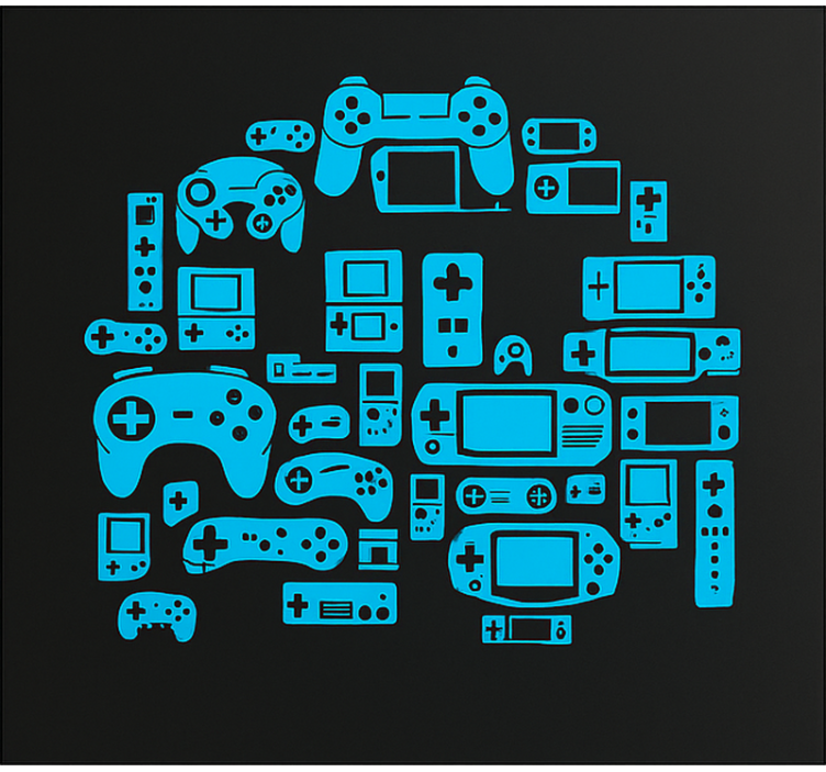 Gaming controller bot geek roller blind - TenStickers