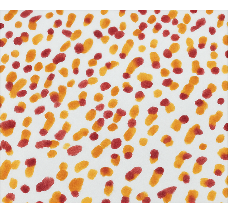 Orange and red dots teenage roller blind - TenStickers
