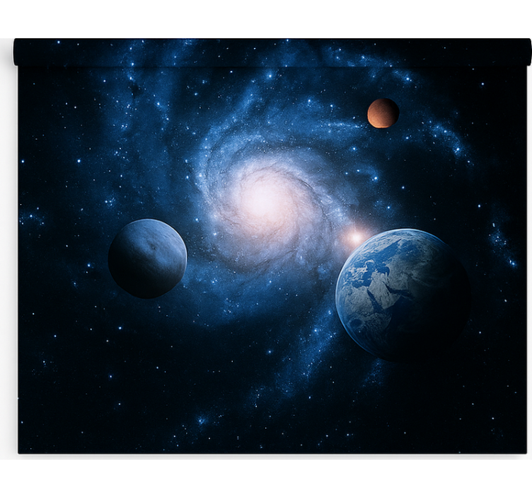 Cosmic Spiral Galaxy teenage roller blind - TenStickers