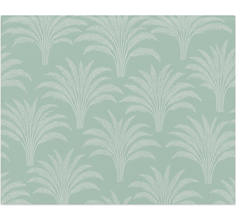 Green wheat leaves print dining room roller blinds - TenStickers