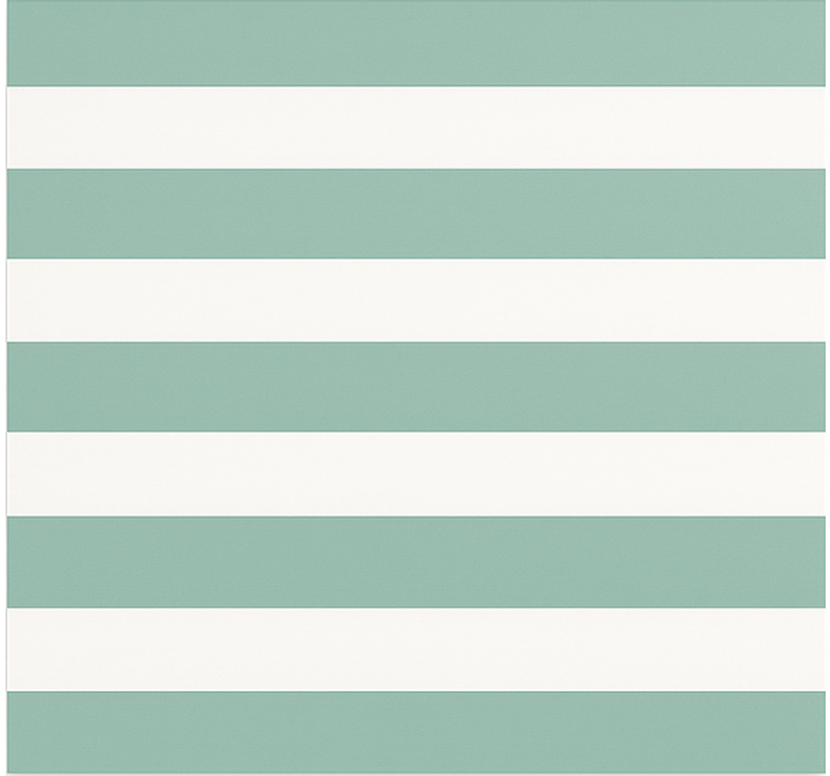 Teal green striped dining room roller blinds - TenStickers