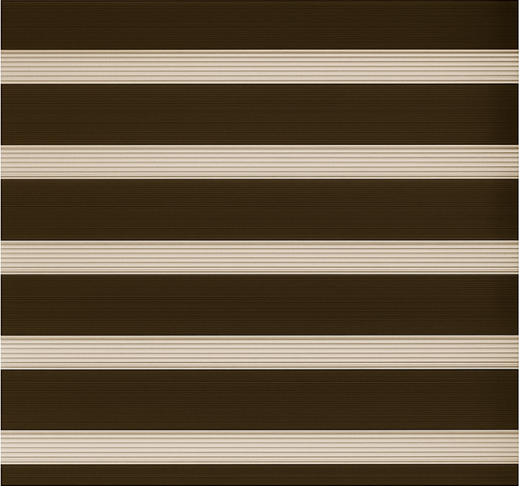 Dark brown striped pattern  dining room roller blinds - TenStickers