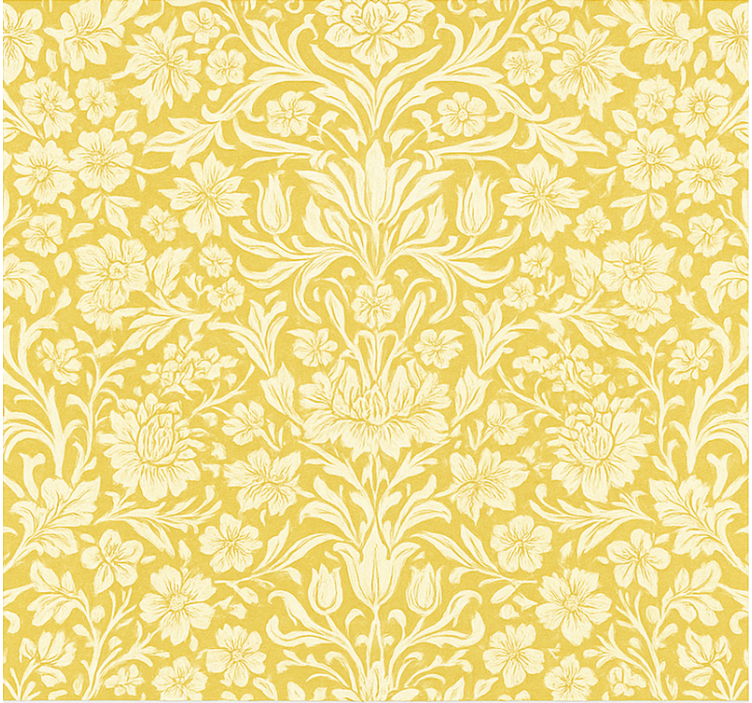 Dining room roller blinds yellow mandala flowers - TenStickers