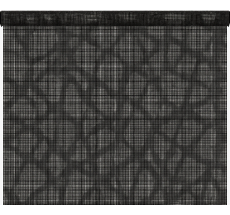 See through black grey office window roller blind - TenStickers