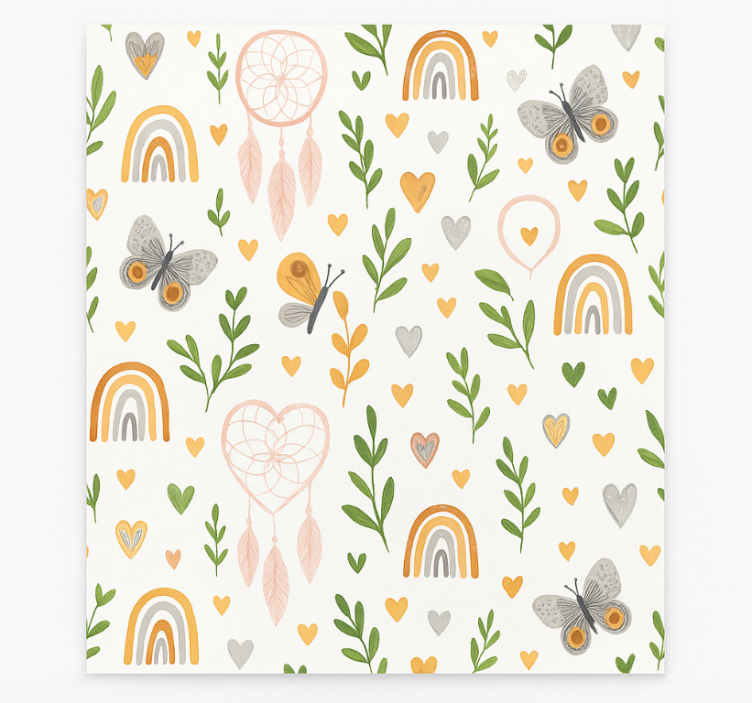 Nordic roller blind spring blooming nature - TenStickers