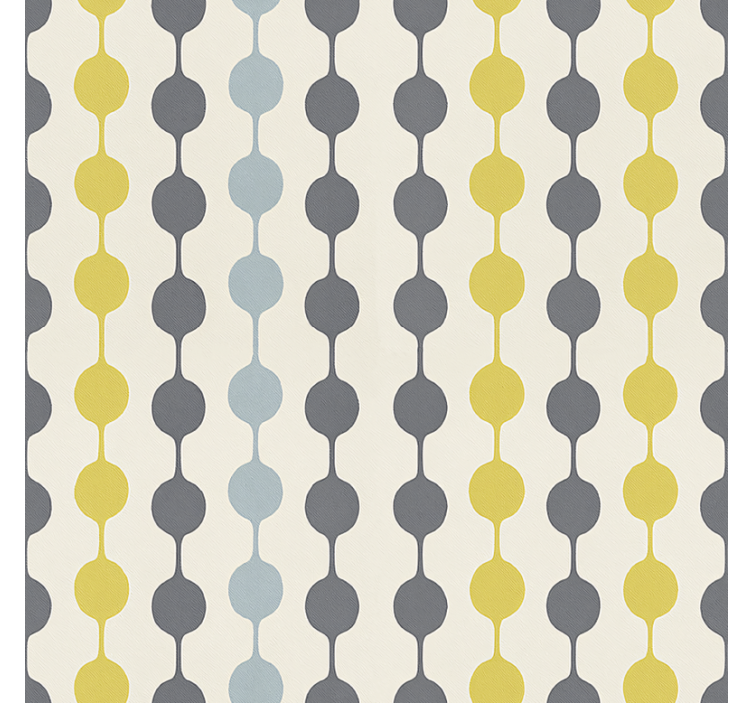 Nordic roller blind with colorful hanging circles - TenStickers