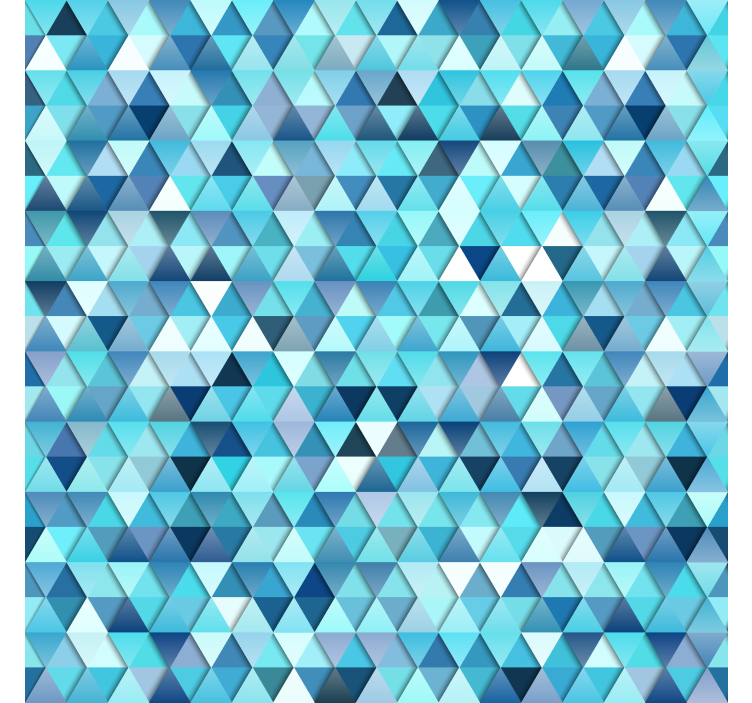 Bathroom window blind with triangular mosaic design - TenStickers