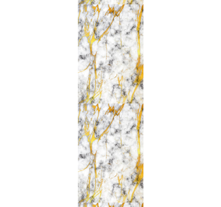 Elegant gray and gold marble roller blind for kitchen window - TenStickers