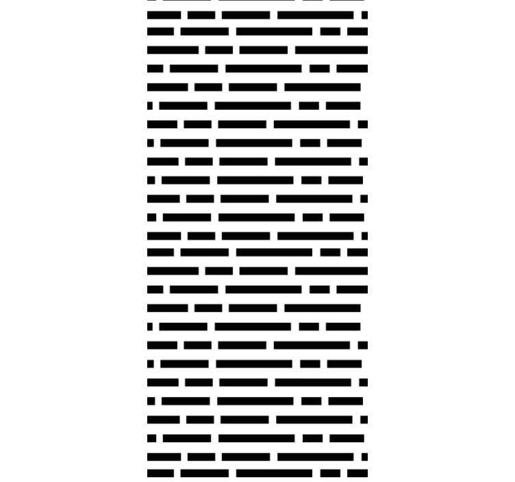 Dining room roller blinds in nordic black and white - TenStickers