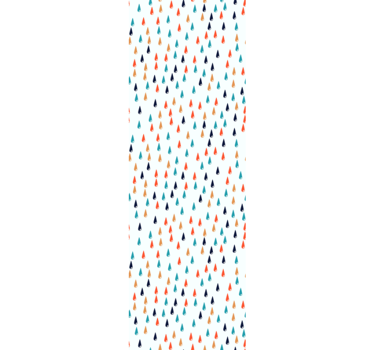 Kids roller blind colorful raindrops - TenStickers