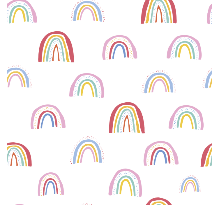 Kids roller blind with colorful rainbow patterns - TenStickers