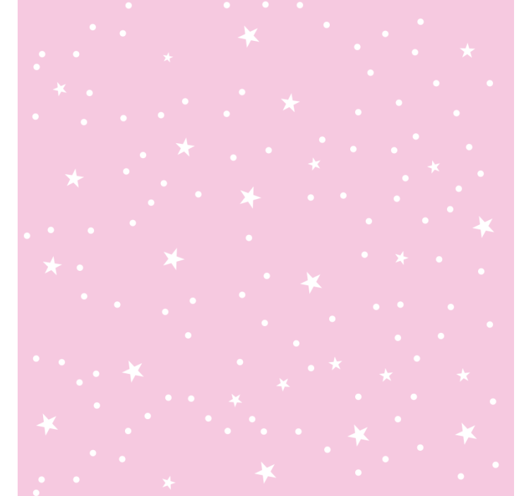 Kids roller blind white stars on pink background - TenStickers