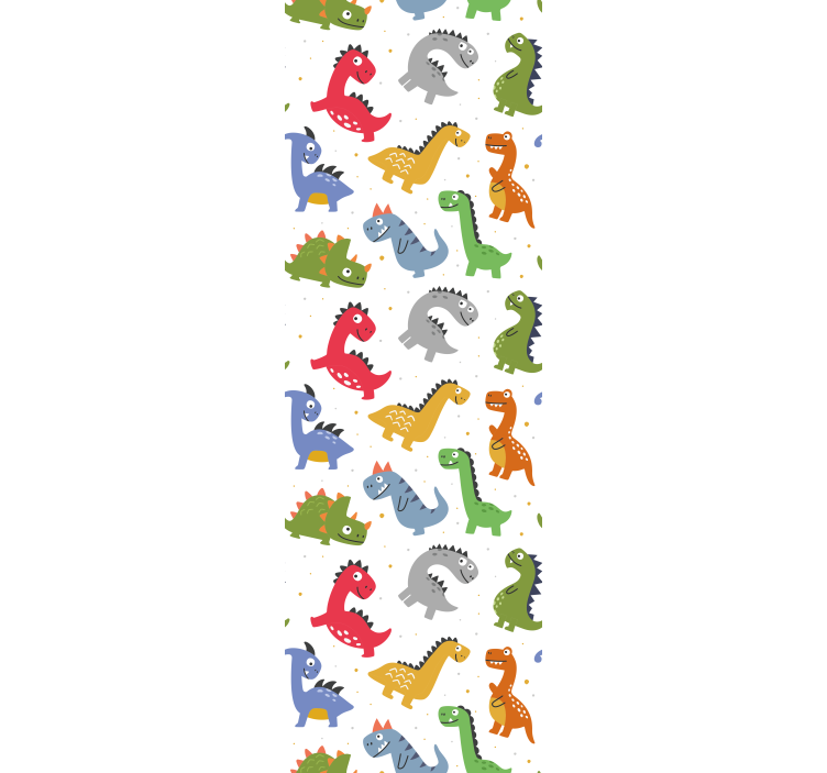 Kids roller blind featuring cute dinosaur designs - TenStickers