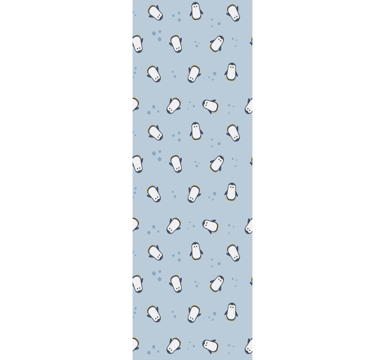 Kids roller blind seamless penguin pattern - TenStickers