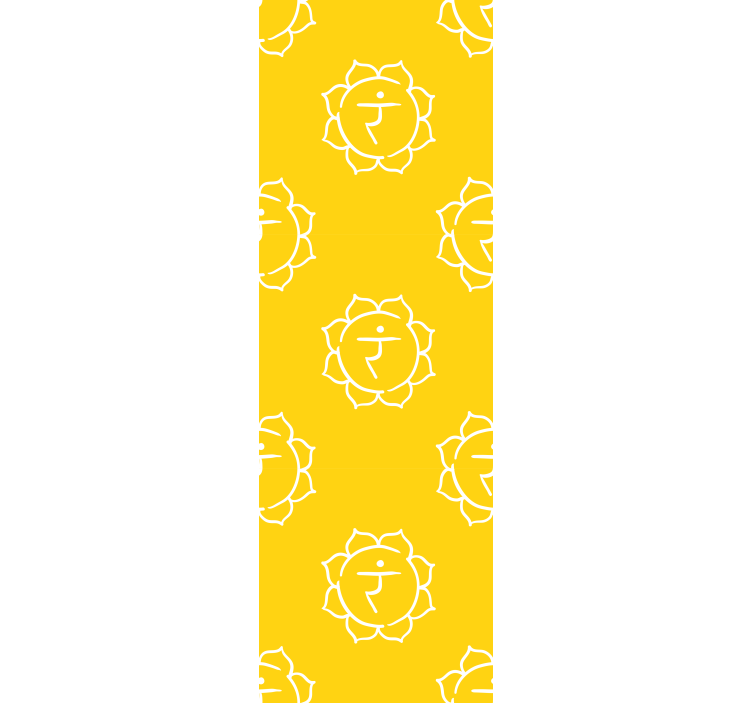 Office window roller blind solar plexus chakra symbol - TenStickers